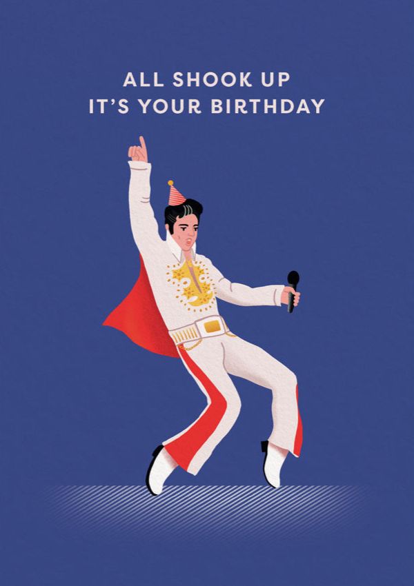 Embossed Card-All Shook Up