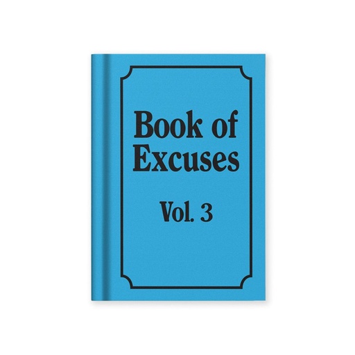 [OD-STN-OD-6-A7-13268] Hard Cover Tiny Notebook-Book Of Excuses