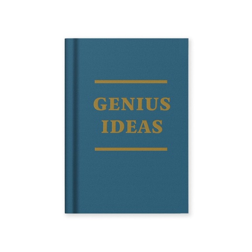 [OD-STN-OD-6-A7-13274] Hard Cover Tiny Notebook-Genius Ideas