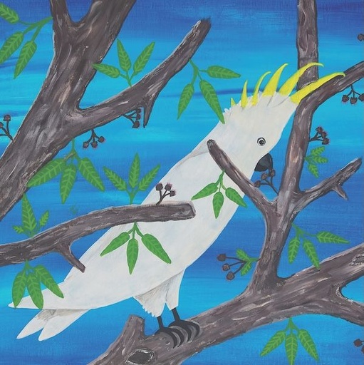 [AB-C-BI008] Card-Cockatoo