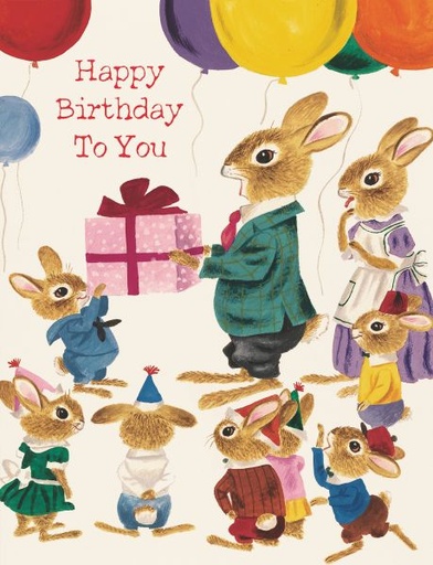[RC-C-RSC3493] Card-Rabbit Party