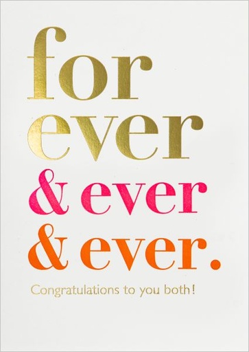 [AV-C-QP744] Foil Card-Forever & Ever & Ever