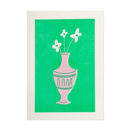 [AV-MC-AP389] Mini Card-Flowers In A Vase