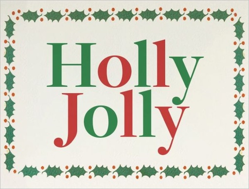 [AV-XC-M006] Card-Holly Jolly