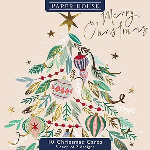 [GB-XCP-WALP0009] Cards Wallet of 10 (2 designs)-Tree Decorations