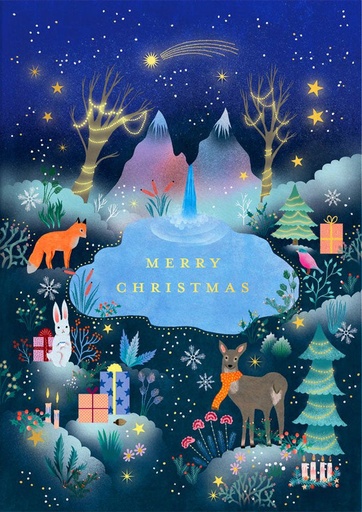 [OD-XC-CM13475] Foil Card-Christmas Forest