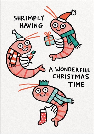 [OD-XC-GE12891] Card-Shrimply Wonderful Christmas