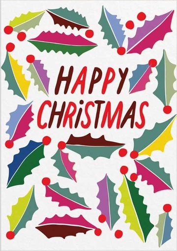 [OD-XC-HAR9669] Card-Happy Christmas Holly