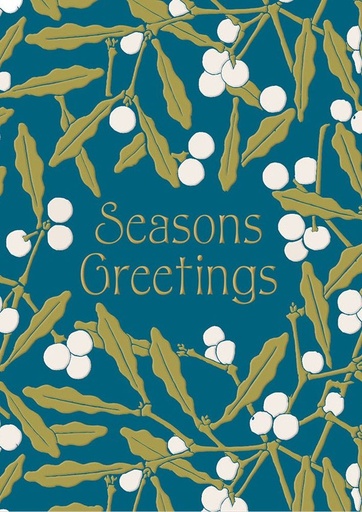 [OD-XC-VA13463] Foil Card-Seasons Greetings Mistletoe
