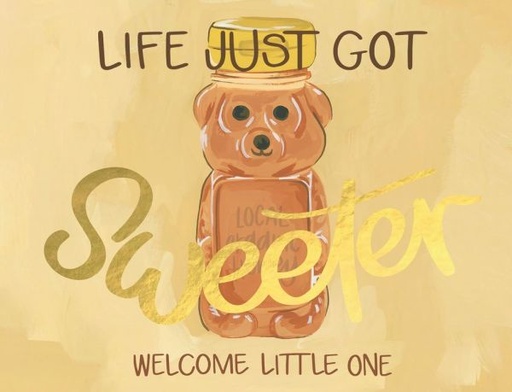 [OC-C-464166] Foil Card-Honey Bear Baby