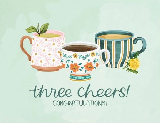 [OC-C-512321] Card-Three Cheers Teacup