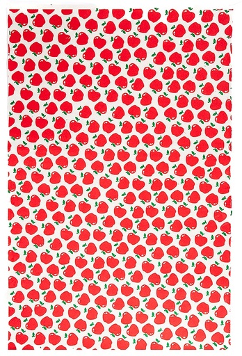 [GI-GHS-018] Wrap-Apples Red on Cream
