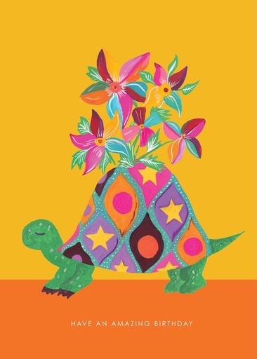 [HC-C-494] Card-Tortoise Flower