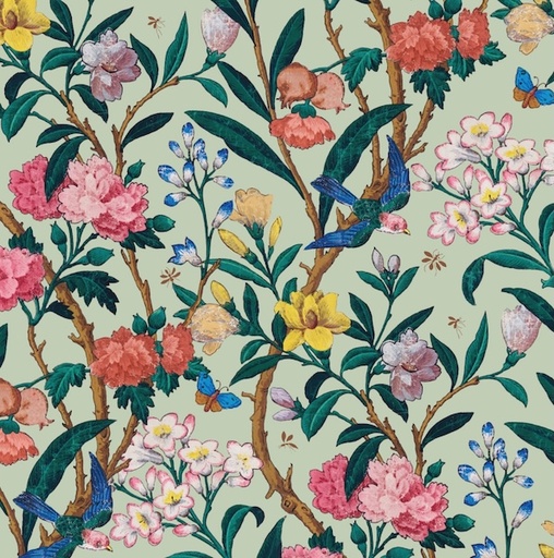 [MC-C-MS-VE021] Card-Vintage Floral Green