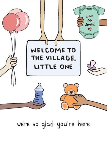 [KW-C-PBA108] Card-Welcome To The Village