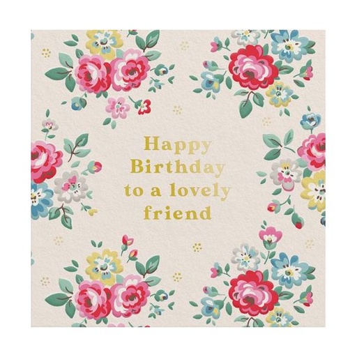 [CK-MC-14278] Mini Foil Card-Friend Floral