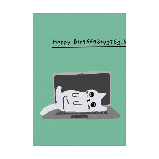 [OD-MC-KT14008] Mini Card-Laptop Kitten