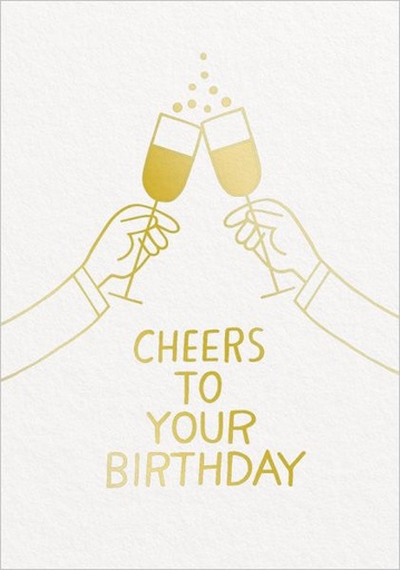 [OD-C-ASH13081] Foil Card-Cheers Birthday