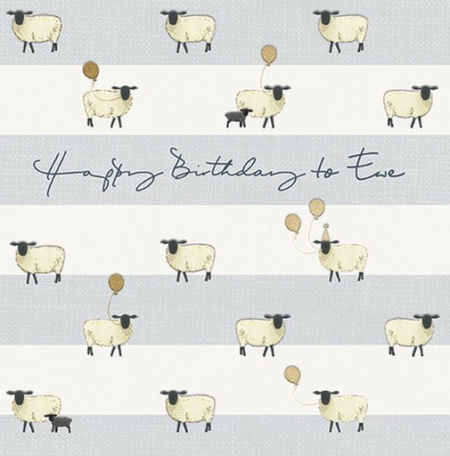 [GB-C-SA1889-LD] Foil Card-Sheep Birthday