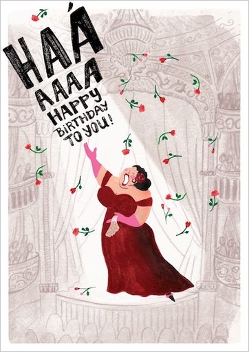 [RD-C-BD124] Card-Haaaaaa Birthday
