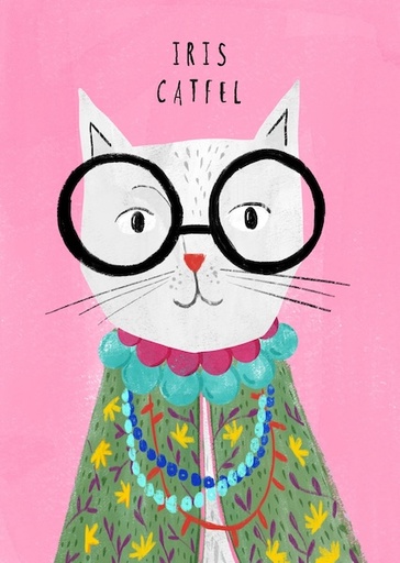 [NG-CC-IA106] Card-Iris Catfel Fashion Cature