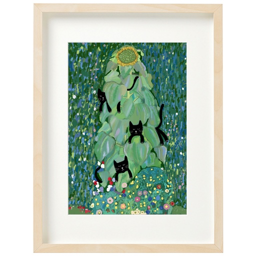 [NG-LW-076] Art Print-Klimt Sunflower