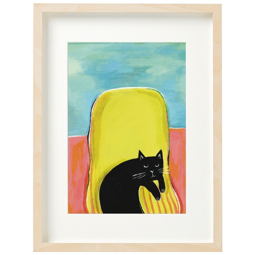 [NG-LW-078] Art Print-Catisse Black Cat
