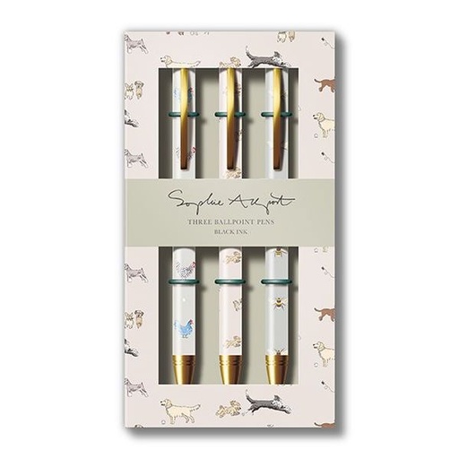 [GB-SP-SA-PS0005-LD] Sophie Allport Luxury 3 Pen Box Set