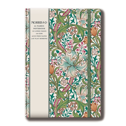 [WM-SN-1-A5-23] William Morris A5 Fabric Hardcover Notebook-No.1