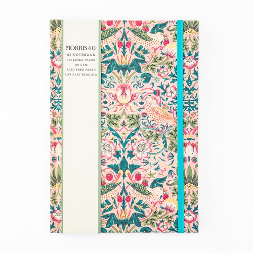 [WM-SN-1-A5-18] William Morris A5 Hardcover Notebook-No.4