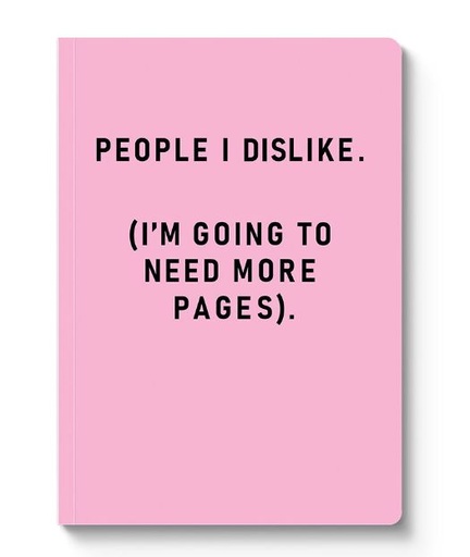 [OD-SN-OD-3-A5-14003] A5 Smooth Soft Cover Notebook-People I Dislike