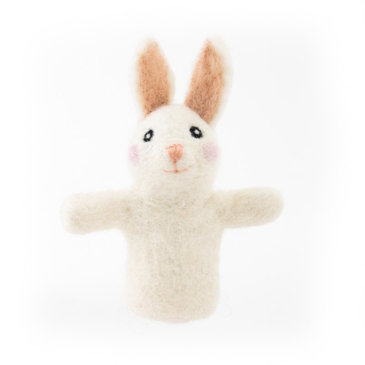 [GI-FP-AW003] Finger Puppet-Felt White Rabbit