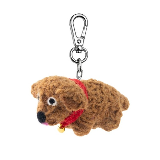 [GI-KC-AP005] Key Chain-Felt Dog Labradoodle