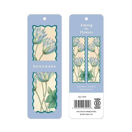 [OD-SB-12979] Bookmark-Blue Nymphaea Caerulea 