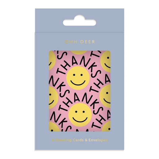 [OD-CMP-14229] Mini Card Pack-Thank You Smileys 