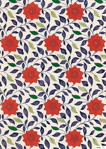[MC-W-OR-VE004] Wrap-Flower Red