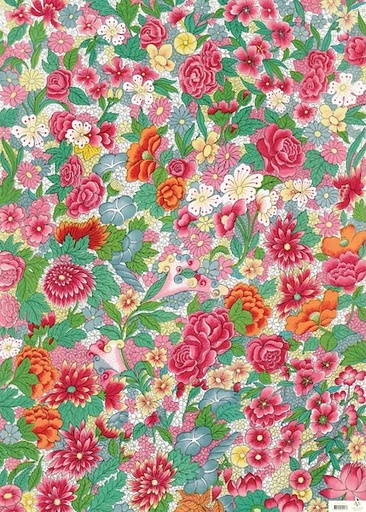 [MC-W-OR-VE005] Wrap-Colourful Flower