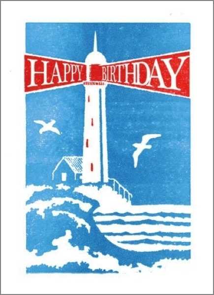 [AV-C-QP125] Card-Birthday Lighthouse