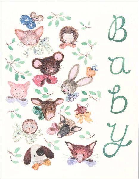 [RC-C-ANN1267] Card-Pink Noses