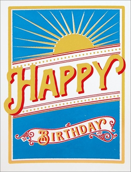 [AV-C-QP324F] Foil Card-Birthday Star Burst