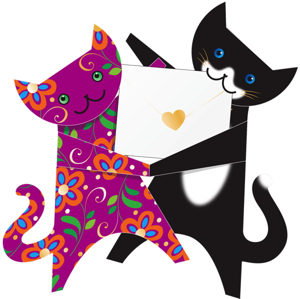 [SD-CA142] 3D Card-Dancing Cats