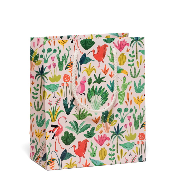 [RC-W-WBM-BOD1876] Gift Bag Medium-Colourful Birds