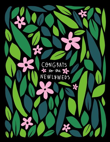 [BB-C-0414] Card-Wildflower Wedding