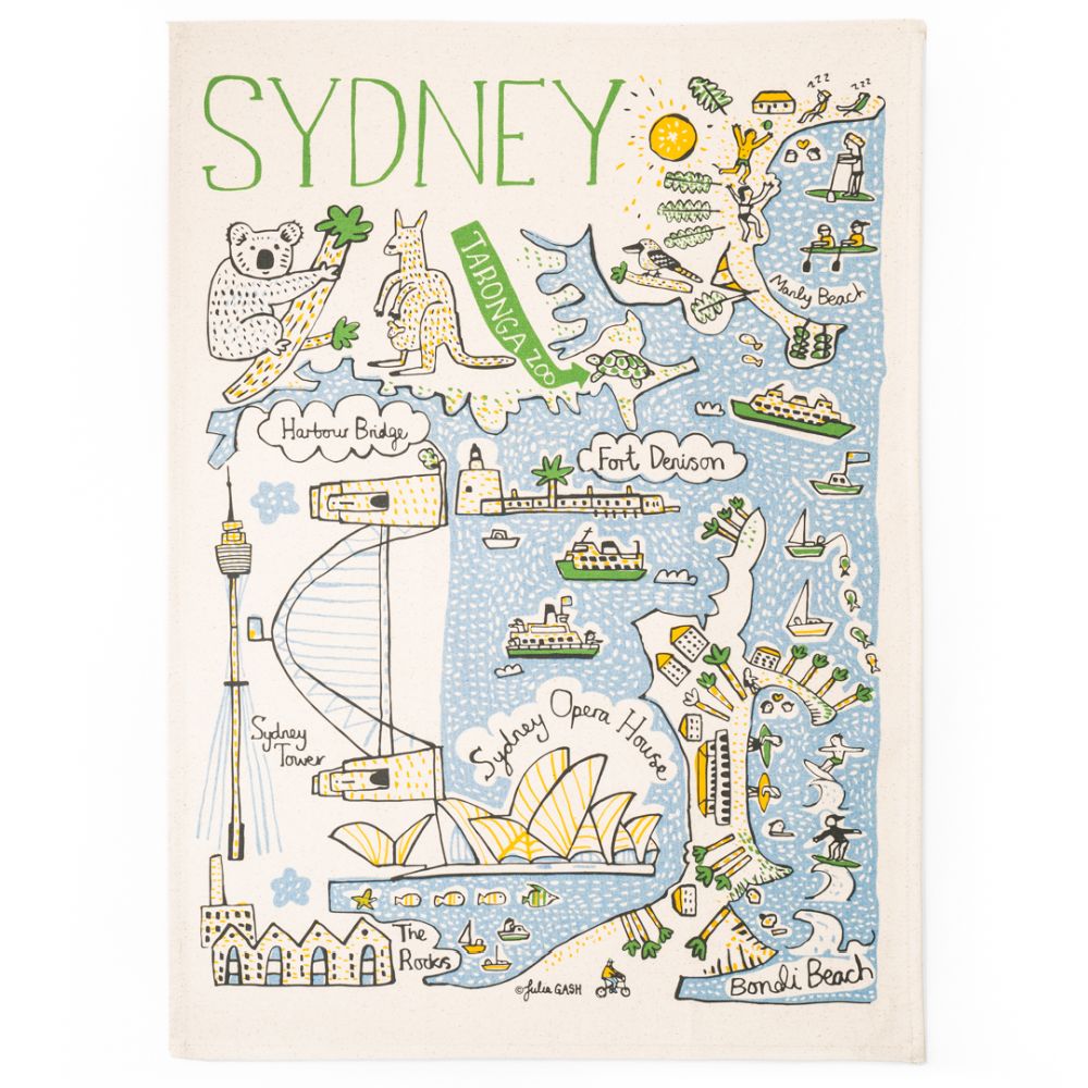 [JG-LT-SYD] Tea Towel-Sydney