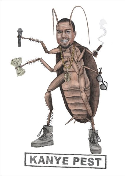 [QG-C-CP122] Card-Kanye Pest