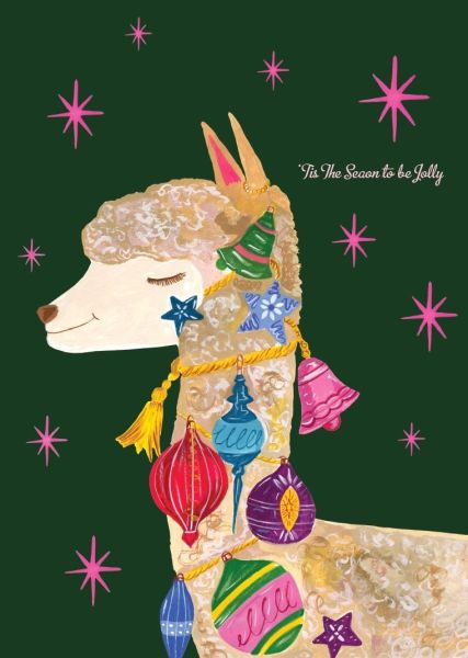 [HC-XC-288] Card-Christmas Alpaca