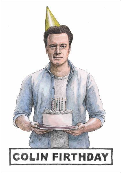 [QG-C-CP319] Card-Colin Firthday
