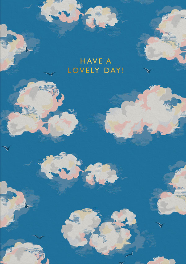 [CK-C-5618] Cath Kidston Foil Card-Have A Lovely Day Cloud