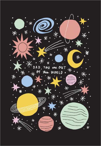 [BB-C-0649] Card-Out Of This World Dad