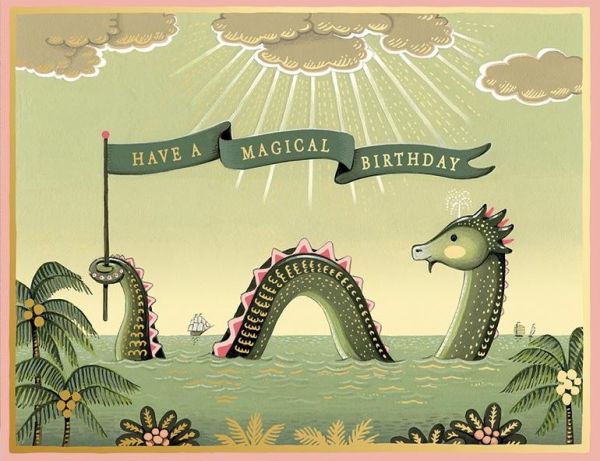 [JJ-C-125] Foil Card-Sea Monster Birthday